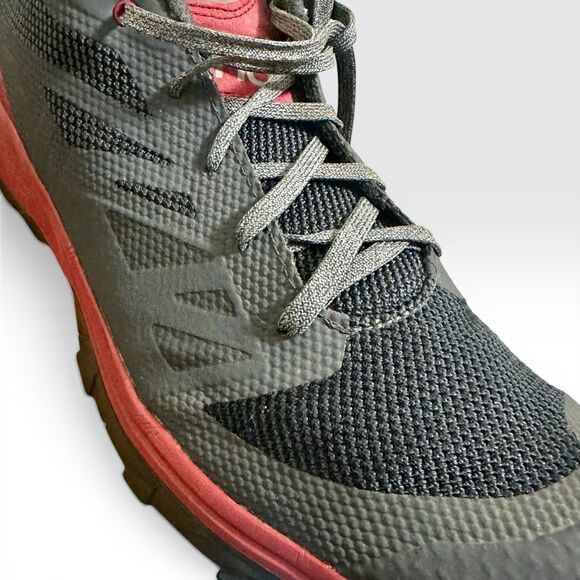 Salomon Trail Running Shoes Mens 10 Gray Red Contagrip Hiking Sneakers main image 8